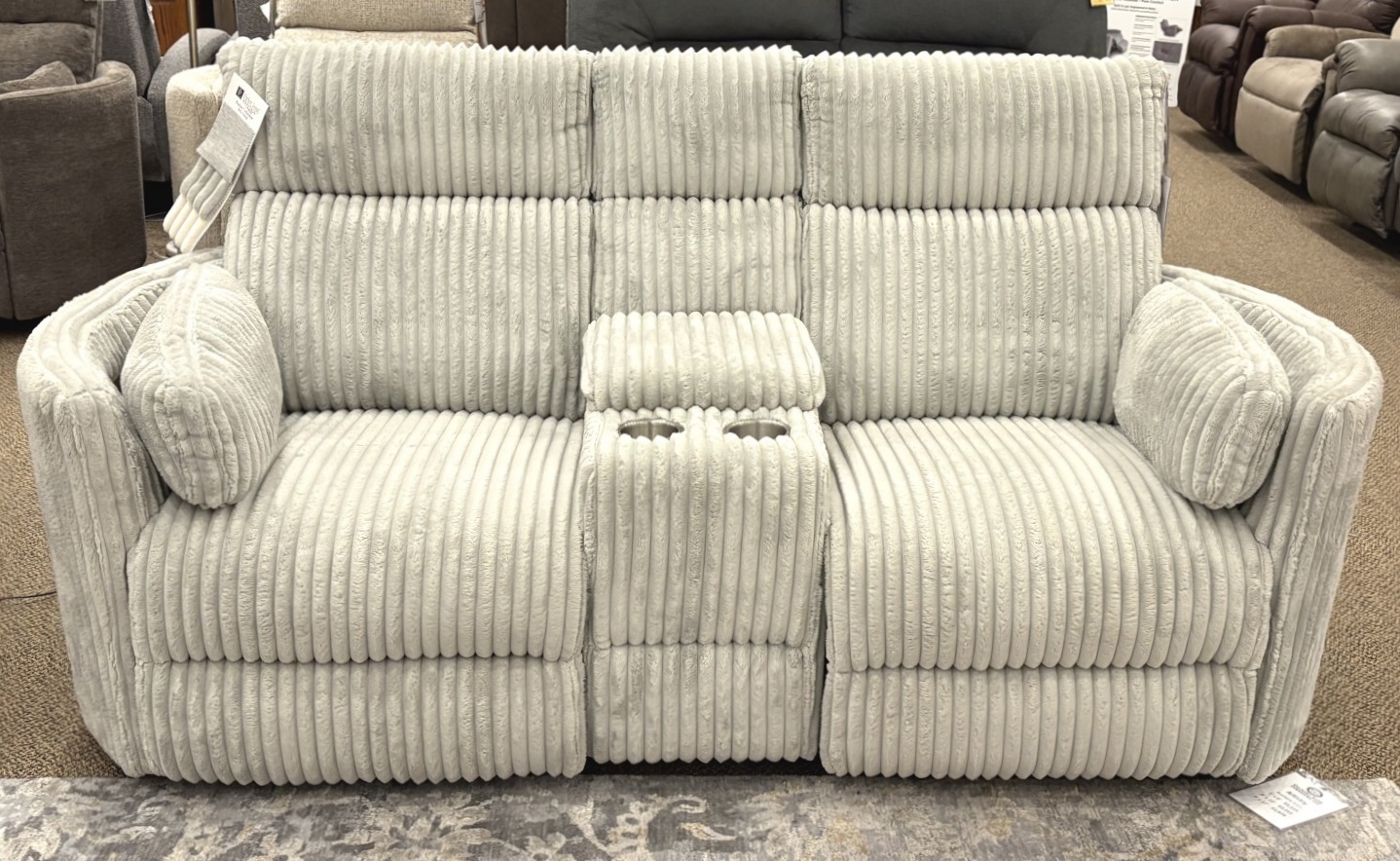 Power Glider Console Love Seat Image