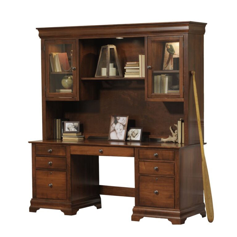 Bordeaux Double Pedestal Desk