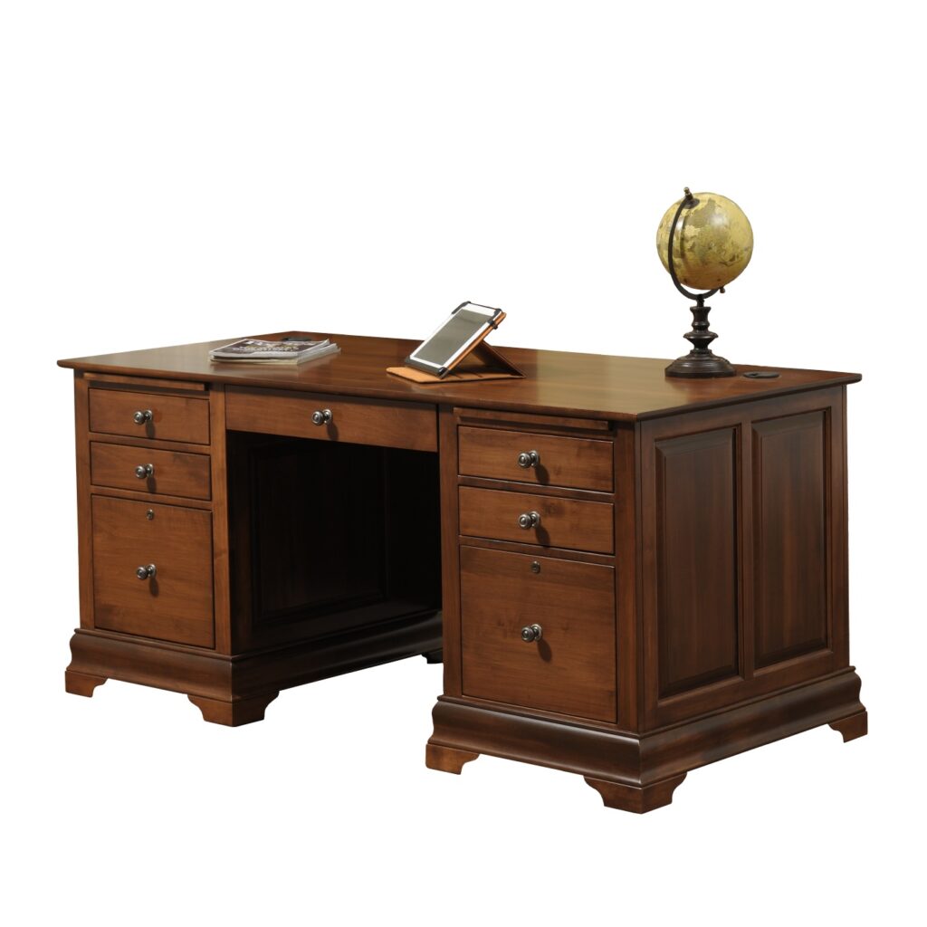 Bordeaux Double Pedestal Jr Executive Desk Image