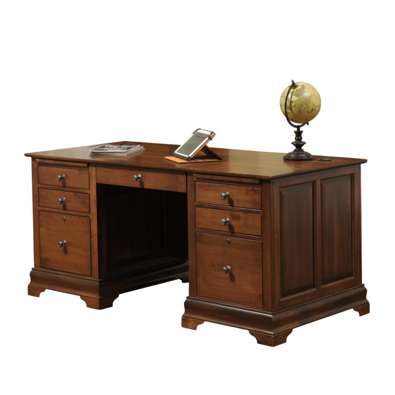 Bordeaux Double Pedestal Jr Executive Desk