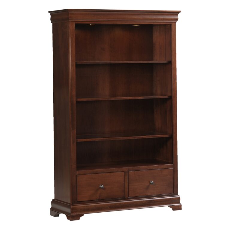 Bordeaux Bookcase w/2 File Cabinet Drawers