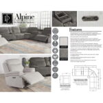 378 Alpine Sectional Features