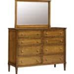 8625 Toulon Double High Dresser with 00833 Toulon Low Mirror