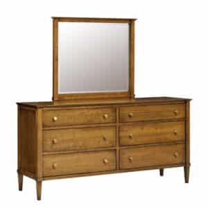 8626 Toulon Triple Dresser with 00835 Toulon Landscape Mirror